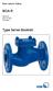 Non-return Valve BOA-R. PN 6/16 DN Flanged. Type Series Booklet