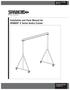 Installation and Parts Manual for SPANCO E Series Gantry Cranes