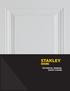 A Licensee of Stanley Black & Decker MANUEL TECHNIQUE TECHNICAL MANUAL TECHNICAL MANUAL ENTRY DOORS