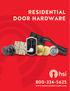 residential door hardware