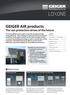 GEIGER AIR products The sun protection drives of the future