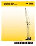 Technical data Hydraulic lift crane LR 1300