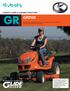 GR GR2120 STEER KUBOTA LAWN & GARDEN TRACTORS. Revolutionary Technology: