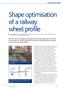 Shape optimisation of a railway wheel profile