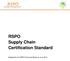 RSPO Supply Chain Certification Standard