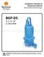 barmesapumps.com BGP-DS 3, 5, 7.5, 3450 RPM Installation, Operation & Maintenance Manual Submersible Grinder Pumps