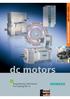 Technical Information DA 12 T dc motors. Engineering information for Catalog DA 12