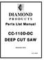 DIAMOND P R O D U C T S Parts List Manual