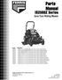 Reproduction. Not for. Parts Manual. IS2500Z Series Zero-Turn Riding Mower