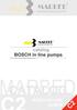 Version COPYRIGHT MARBED Srl 2007 all rights reserved ARBED CATALOG BOSCH IN LINE PUMPS