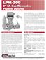 LPM LP-Gas Flowmeter Product Bulletin L LISTED. Primary Features. Specifications 91U3