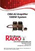CBA A2 Amplifier 1000W System