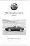 BMW ALPINA ROADSTER V8 issued sheet group 01/03 PARTS CATALOGUE. Series E52. O expression part number ROADSTER V8 E BMW ALPINA ROADSTER V8.