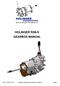 HOLINGER RD6-S GEARBOX MANUAL