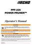 PPF-225 POWER PRUNER TM. Operator s Manual