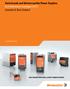 Switchmode and Uninterruptible Power Supplies Core Assortment Catalogue 2013 Australia & New Zealand