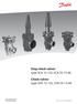 Stop check valves type SCA , SCA-SS Check valves type CHV , CHV-SS Technical leaflet REFRIGERATION AND AIR CONDITIONING