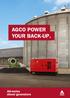 AGCO POWER YOUR BACK-UP.