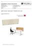 Office furniture, Table screen 1700x600x13mm, birch Product
