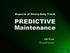 Aspects of Heavy-Duty Truck PREDICTIVE. Maintenance. Bill Wade Wade&Partners