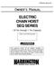 ELECTRIC CHAIN HOIST SEQ SERIES