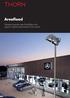 Areaflood. General purpose area floodlights with superior optical performance and control