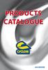 PRODUCTS CATALOGUE 2010 EDITION