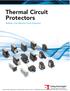 Thermal Circuit Protectors