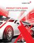PRODUCT DATA GUIDE PERFORMANCE PASSENGER COMPETITION TRUCK, SUV & CROSSOVER ORIGINAL EQUIPMENT