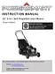 INSTRUCTION MANUAL. 22 3-in-1 Self Propelled Lawn Mower. Model # DB8631