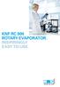 KNF RC 900 Rotary Evaporator. easy to use.