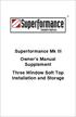 Superformance Mk III Owner s Manual Supplement Three Window Soft Top Installation and Storage