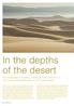 In the depths of the desert
