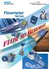 Fuji Instrumentation & Control. Flowmeter. Series ECNO:620