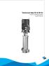 Technical data 50 & 60 Hz. Vertical centrifugal pumps Series: DPLHS
