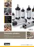 Pneumatic cylinders. Series P1D According to ISO, VDMA and AFNOR