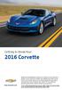 Getting to Know Your 2016 Corvette.