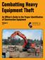 Combatting Heavy Equipment Theft