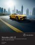 Mercedes-AMG GT Manufacturer's Recommended Retail Price Specification & Ordering Guide 808MY - From April 2017 production