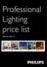 Professional Lighting price list
