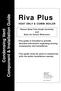 Riva Plus HEAT ONLY & COMBI BOILER. Please Read This Guide Carefully and Save for Future Reference