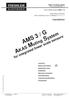 AMS 3 / G. AKAS Muting System. for integrated linear scale sensors FIESSLER. translation E L E K T R O N I K