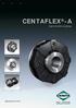 CENTAFLEX -A. highly flexible couplings. Catalog CF-A-E Power Transmission Leading by innovation