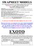 EXOTO THIS ISSUE OF THE 'Exoto' LIST SUPERSEDES ALL PREVIOUS LISTS.