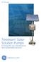 GE Oil & Gas. Texsteam * Solar Solution Pumps. for long-life, low maintenance and sustainable services