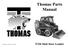 Thomas Parts Manual. Publication Number SP. T320 Skid Steer Loader
