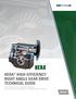 HERA HIGH-EFFICIENCY RIGHT ANGLE GEAR DRIVE TECHNICAL GUIDE 90% EFFICIENCY 2X MORE TORQUE NO-HASSLE REPLACEMENT FOR WORM GEAR DRIVES