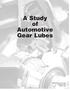 A Study of Automotive Gear Lubes