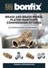 BRASS AND BRASS NICKEL PLATED (SANITARY) COMPRESSION FITTINGS