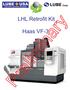 Corp. Innovative Lubrication Solutions. Preliminary. LHL Retrofit Kit. Haas VF-3